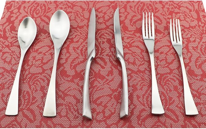 24-Piece Flatware Set, Extra Thick Heavy Duty by Uniturcky