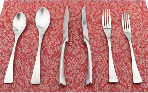 6-Piece Flatware Set, Extra Thick Heavy Duty by Uniturcky