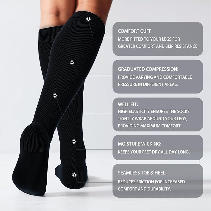 LEVSOX Thick Cotton Compression Socks - Image 2