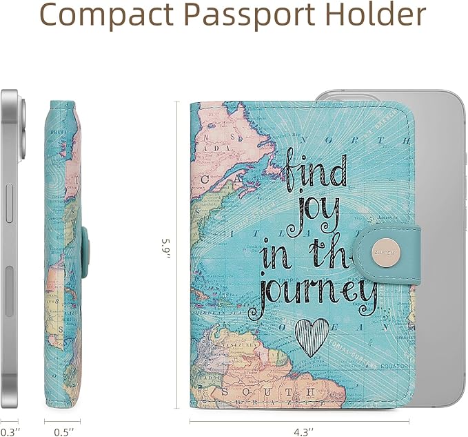 ZOPPEN Passport Holder Women, Passport Cover Travel Wallet Rfid Blocking - Image 4
