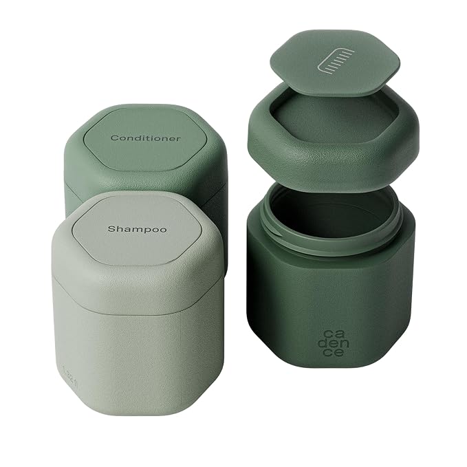 Cadence Travel Containers Haircare Capsule Set by KeepYourCadence