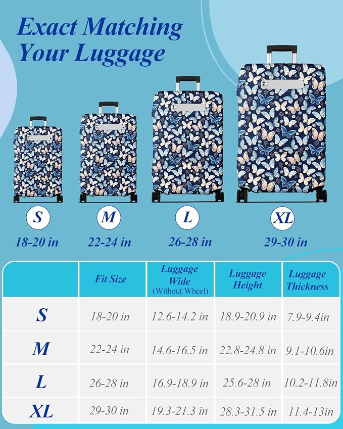 Slohif Luggage Cover for Suitcase Tsa Approved Protector - Image 3