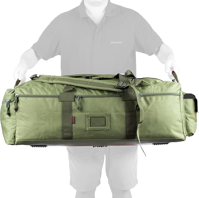 Large Military Duffle Bag Tactical Gear Load Out Bag Deployment Cargo Bag - Image 6
