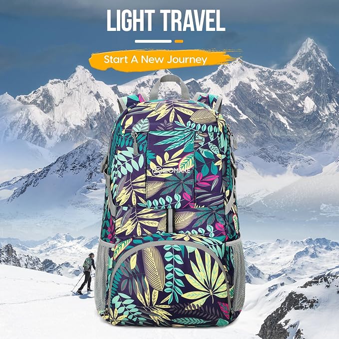 ZOMAKE Lightweight Packable Backpack 35L, Light Foldable Backpacks Water - Image 7