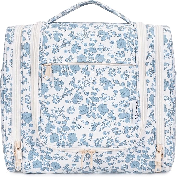 Narwey Hanging Toiletry Bag for Women Travel Makeup Bag Organizer Toiletries - Image 2