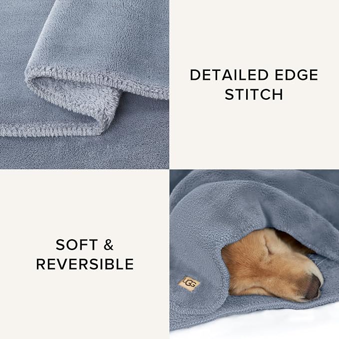 UGG Whitecap Plush Throw Blanket Fleece Lightweight Soft Cozy Throw - Image 4