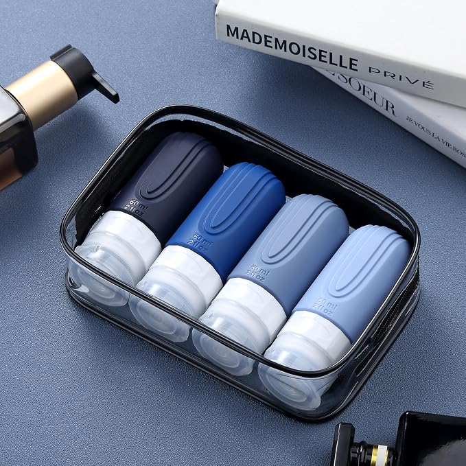 Travel Bottles for Toiletries, Tsa Approved 2oz Travel size Bottles, BPA Free - Image 7