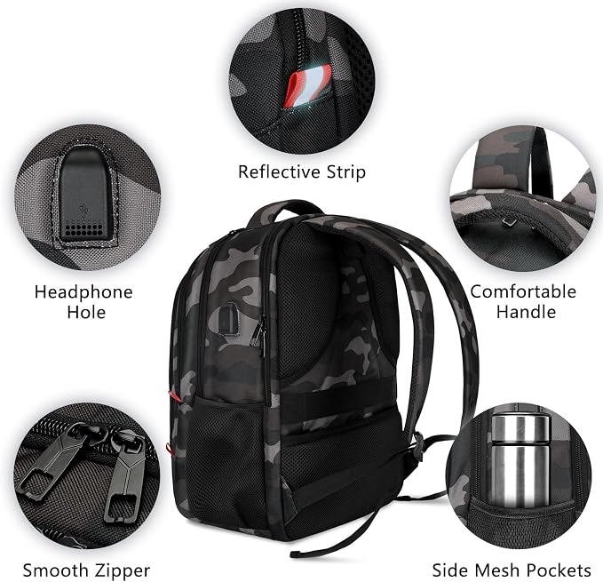 Backpack for Men Women, School Backpack - Image 4