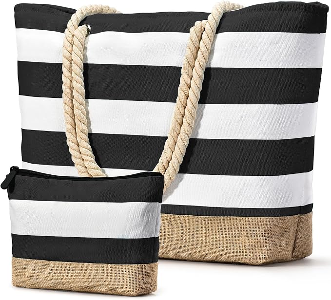 Becokan Beach Bag Initial Beach Tote by BecokanBeachBagSpecialist
