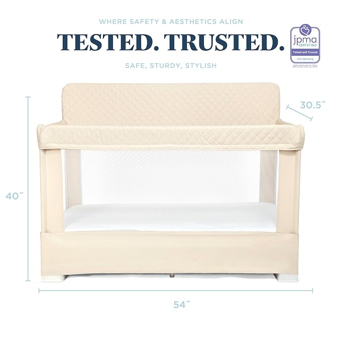 Baby Delight Lunaire Full Size Crib | Breathable Mesh Baby Crib | Tool-Free - Image 4