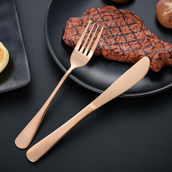 Boulder Bee Travel Utensils Set | Reusable Camping Cutlery Set | Stainless - Image 4