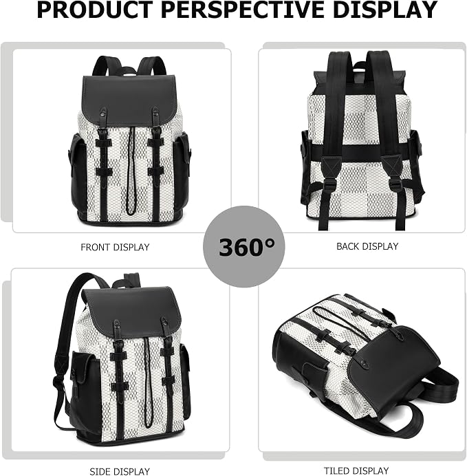 KingTo Laptop Backpack for Men Luxury Anti-Theft Travel Backpack Casual - Image 3