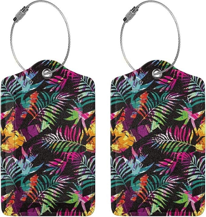 2 Packs Colorful Palms Crew Luggage Tag - Image 3