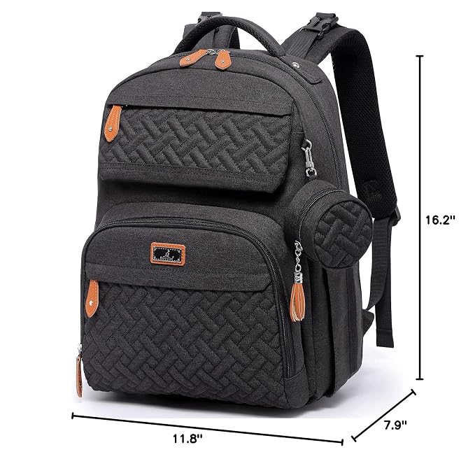 BabbleRoo Diaper Bag Backpack, Travel Backpack - Image 10