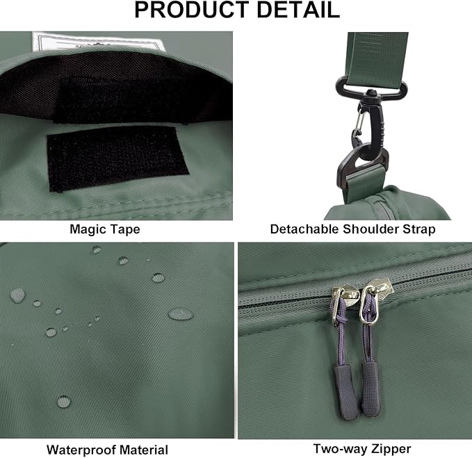Travel Duffle Bag, Waterproof Sport Tote Gym Bag - Image 5