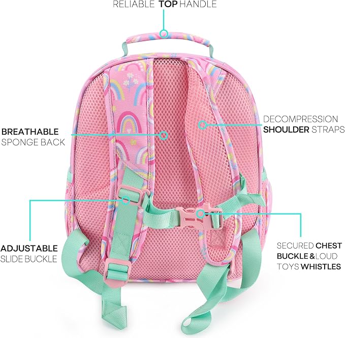 mibasies Girls Backpack 5-8: Lightweight Kids Backpacks - Image 2