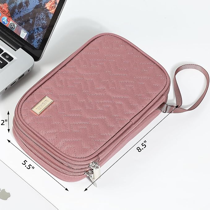 NISHEL Travel Cord Organizer Case, Double Layers Tech Electronic Bag, Essentials - Image 6
