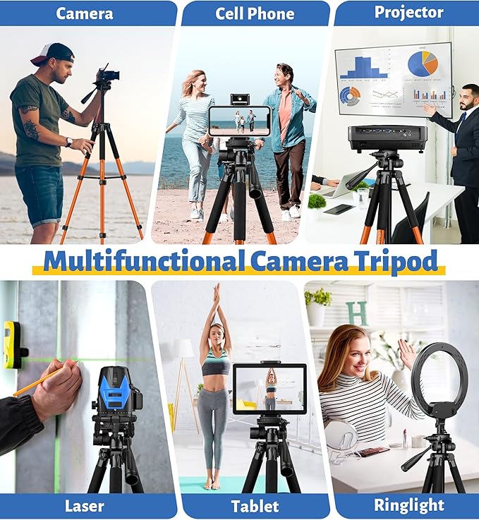 JOILCAN Tripod for Camera, Phone Tripods for Video Recording Photo Vlog - Image 4