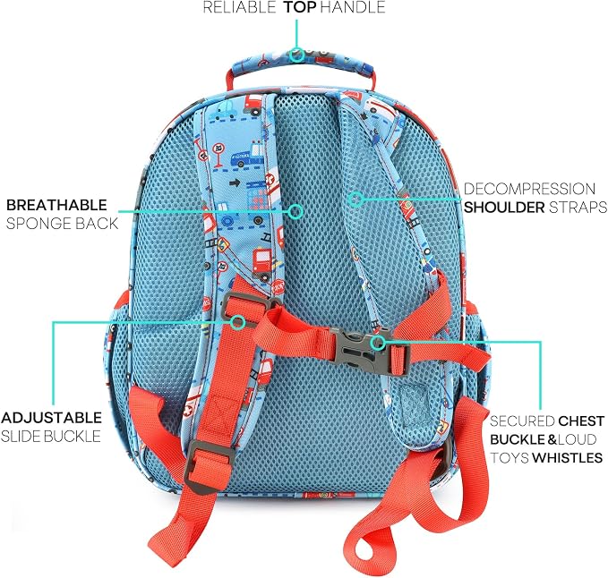 mibasies Boys Backpack 5-8: Lightweight Kids Backpacks Boys - Image 3