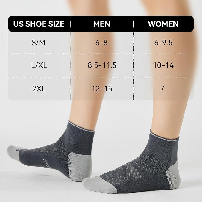 CS CELERSPORT 2/5 Pairs Ankle Compression Socks - Image 2