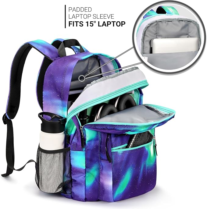 ZORFIN 26L Backpack for College, and Travel: Water Resistant Bookbag - Image 4