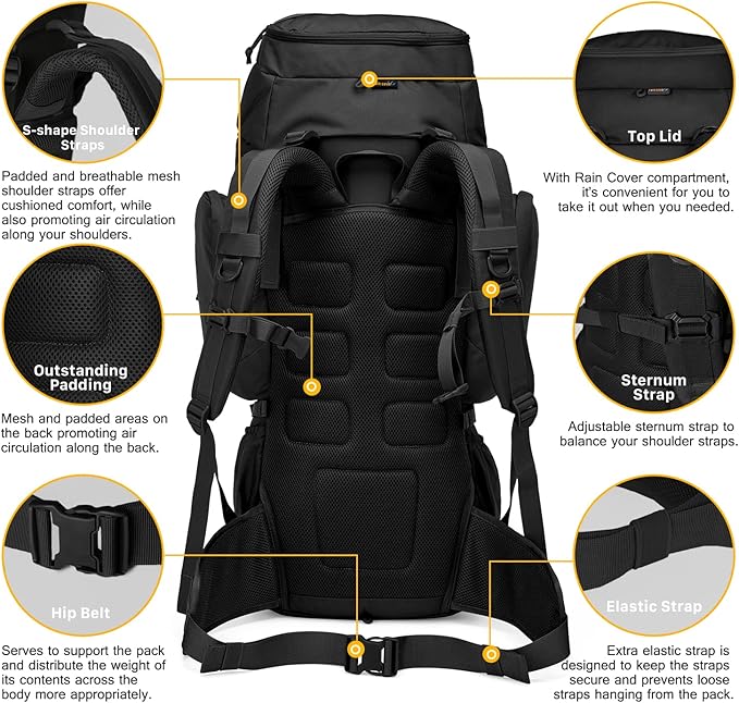 Mardingtop 60L Military Internal Frame Backpack - Image 5