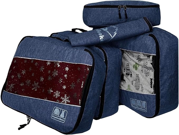 5 Set Packing Cubes for Travel Large Suitcase Luggage Organizer Bags Travel - Image 2