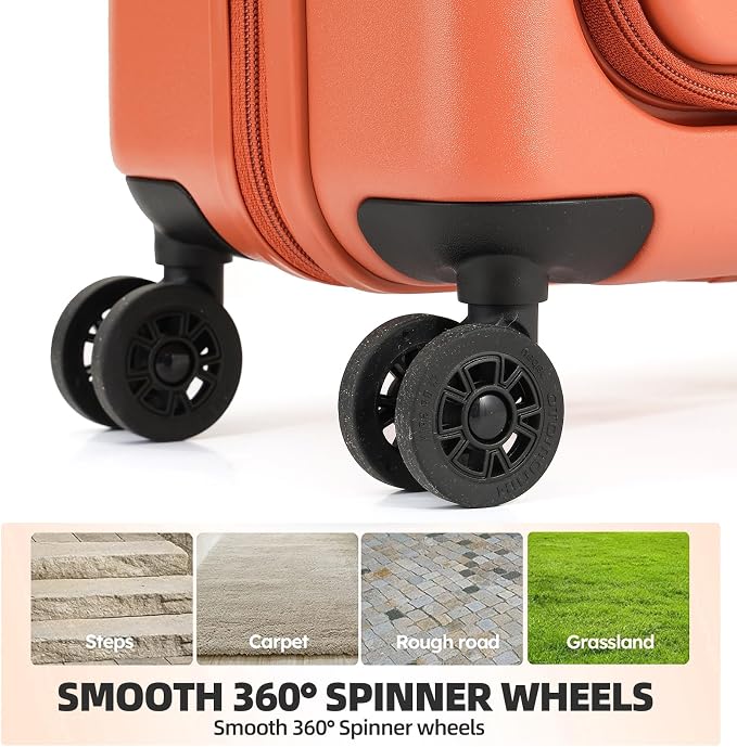 Carry On Luggage, 20Inch & 29 Inch Top Opening Airline Approved ABS+PC Hard - Image 5