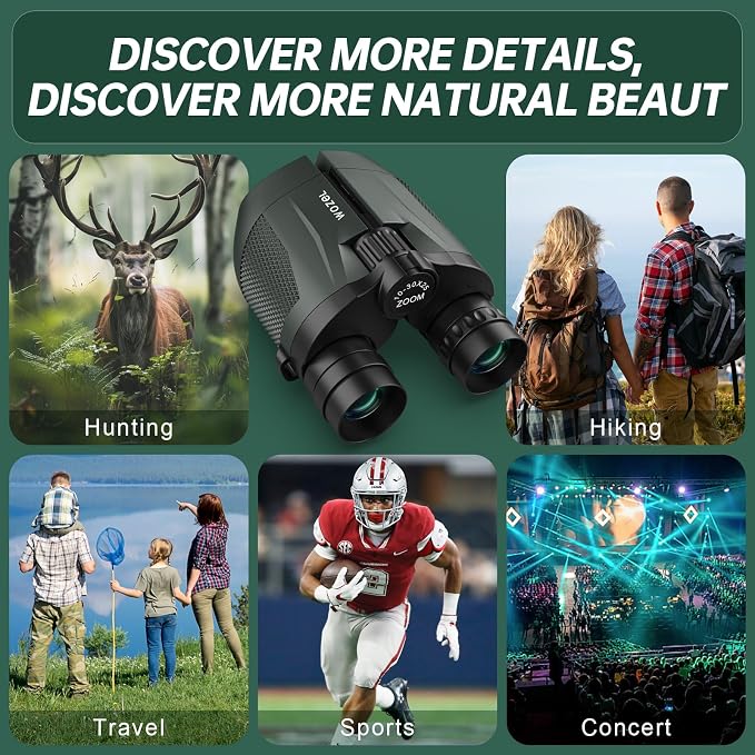 10-30x25 Small Compact Binoculars - Image 8