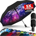 TUMELLA Strongest Windproof Travel Umbrella, Small Strong but Light Portable by Tumella