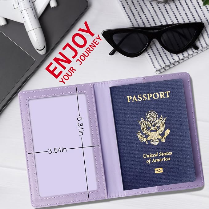 TIGARI Passport Holder for Travel Women Men, PU Leather Passport Wallet Cover - Image 6