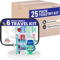 Trektote 6-Piece Travel Size Toothbrush and Toothpaste Set by Trektote