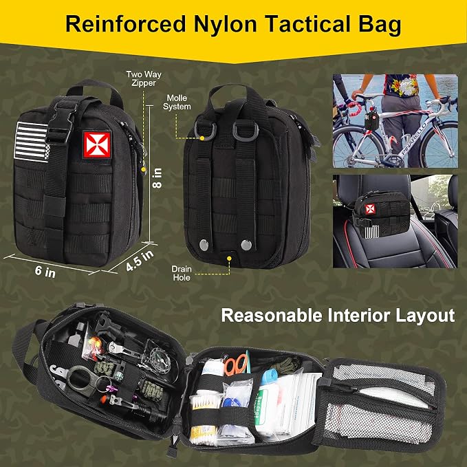 Survival First Aid Kit, Saber Card, Cool - Image 2