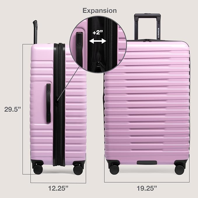 U.S. Traveler Boren Polycarbonate Hardside Rugged Travel Suitcase Luggage - Image 7