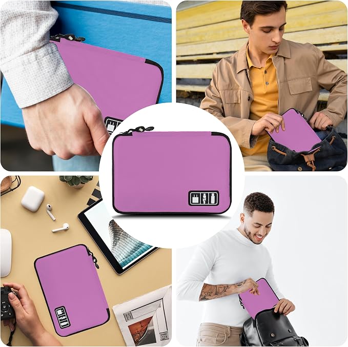 Electronics Organizer, Travel Cord Organizer Pouch, Portable Cable Organizer - Image 6
