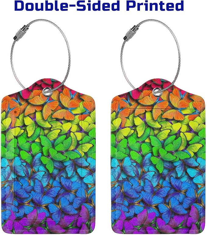 2 Pack Luggage Tag for Suitcases, Colorful Backpack Tag - Image 4