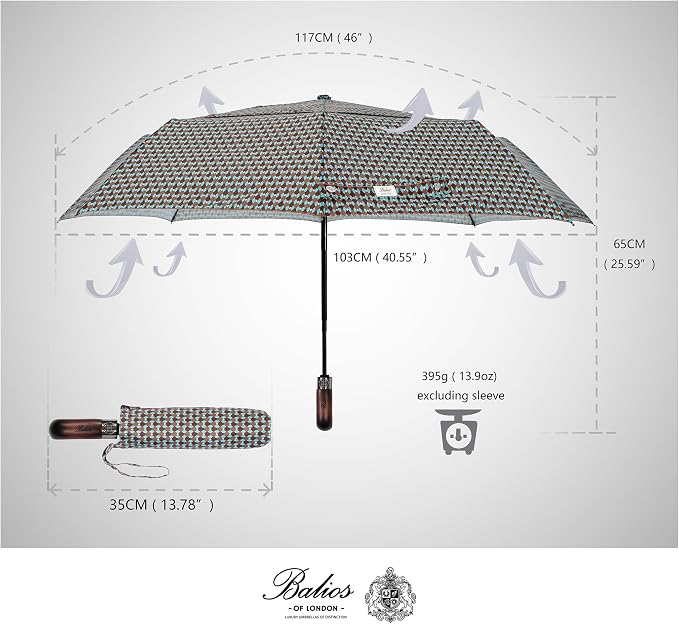 Balios Travel Folding Umbrella - Image 4