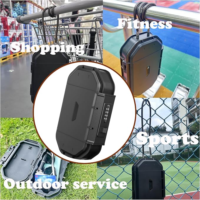 portable Safe Box, Combination Security Case LockBox - Image 2
