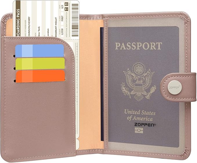 ZOPPEN Passport Holder Women, Passport Cover Travel Wallet Rfid Blocking - Image 2