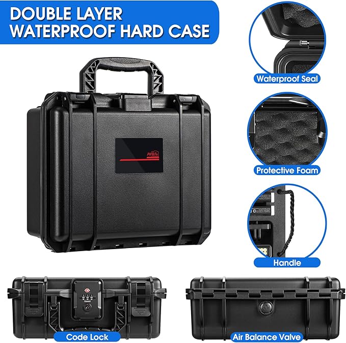 Case Organizer for GoPro Hero 13, Lockable TSA Dual Layer Waterproof Hard - Image 4