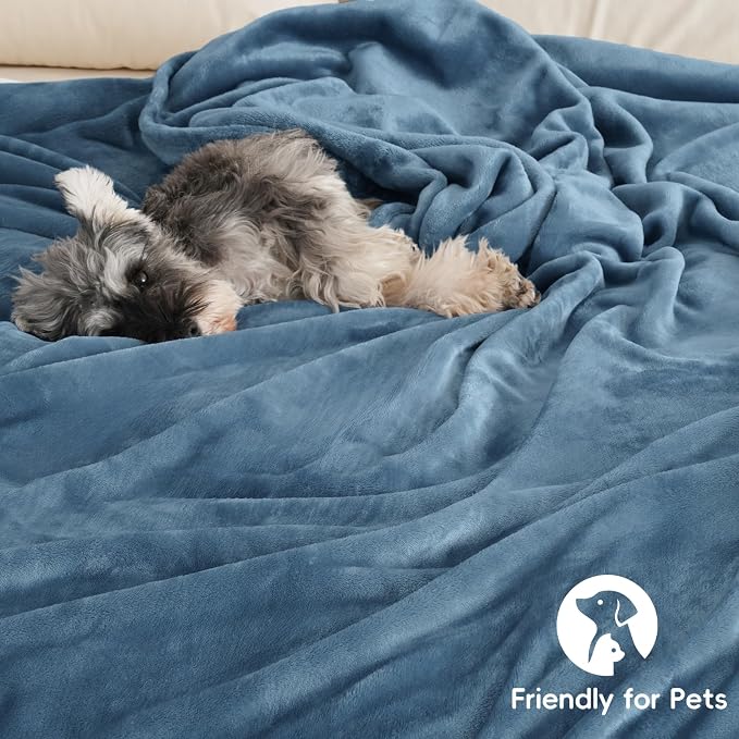 PHF Ultra Soft Fleece Blanket King Size, No Shed No Pilling Luxury Plush Cozy - Image 5