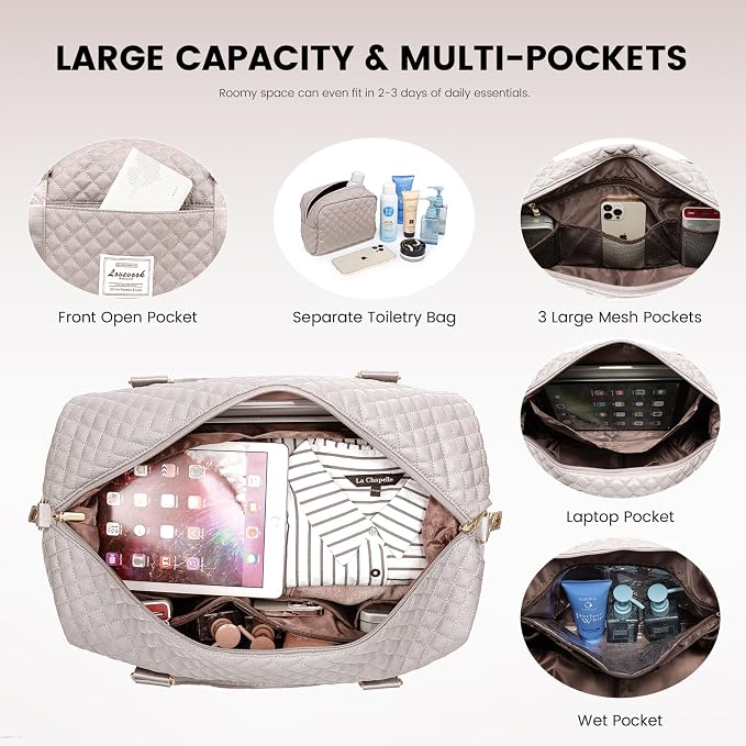 LOVEVOOK Travel Duffle Bag, Weekender Bags - Image 3