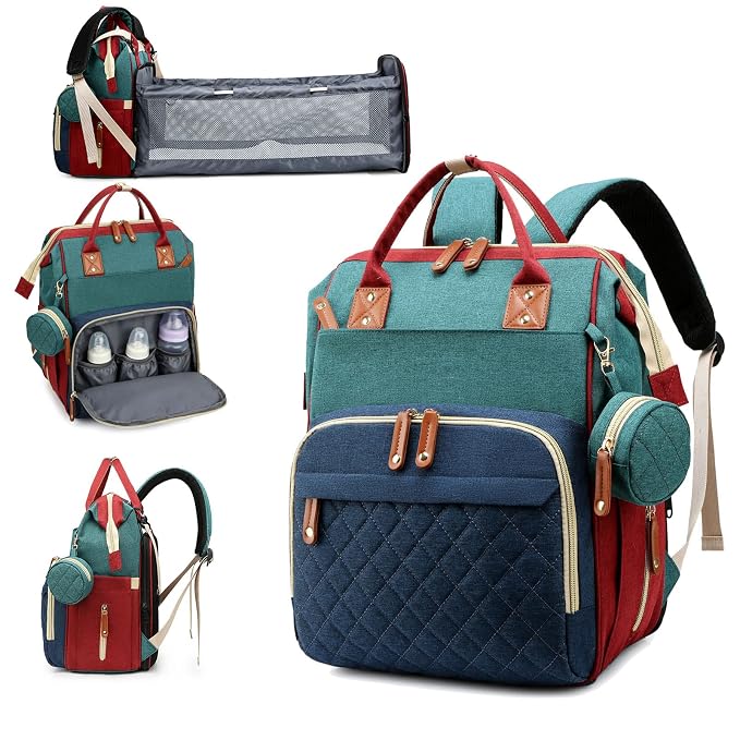 Diaper Bag, Backpack with Changing Station, Waterproof Baby Bag by Awanhe