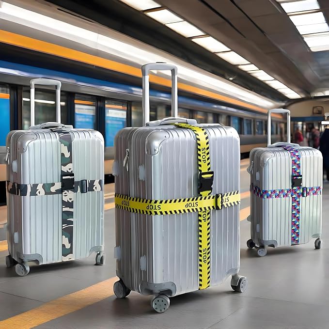 Stops Luggage Straps for Suitcases, Adjustable Luggage Travel Belt to Keep - Image 6