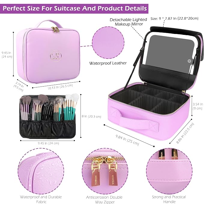 MOMIRA Travel Makeup Bag Cosmetic Bag Makeup Organizer Bag - Image 3
