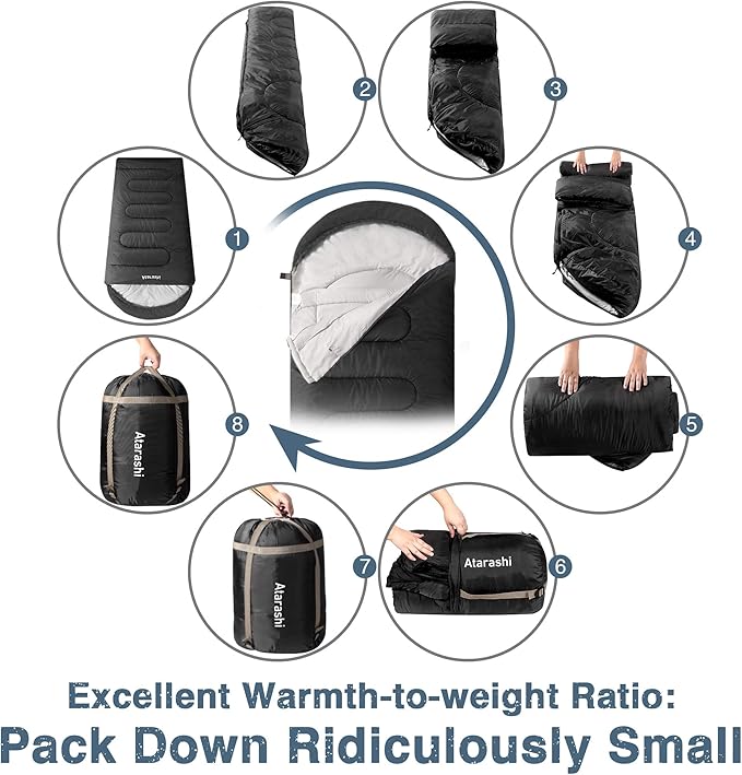 Atarashi Camping Sleeping Bag- 4 Seasons - Image 6