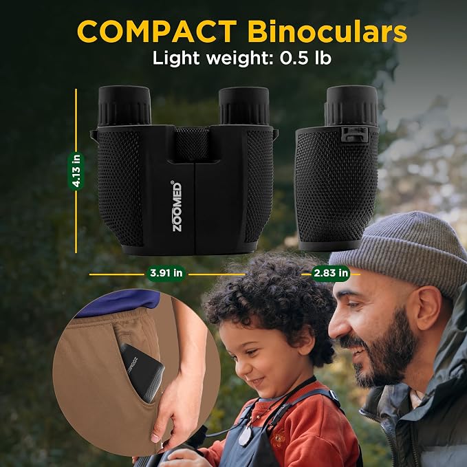 Compact Binoculars for Bird Watching 10x25, Binoculars for Kids and Adults - Image 2