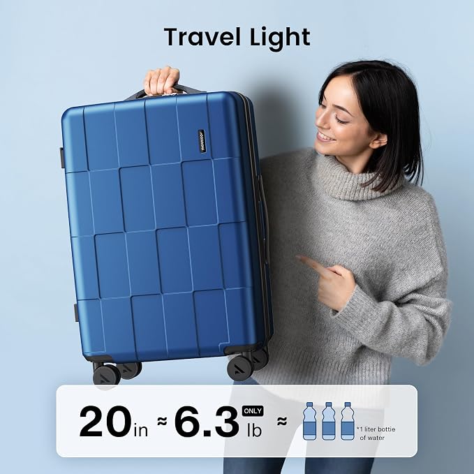 SHOWKOO Luggage Sets 2 Piece 20/28 Inch Hardside Expandable Lightweight PC - Image 9