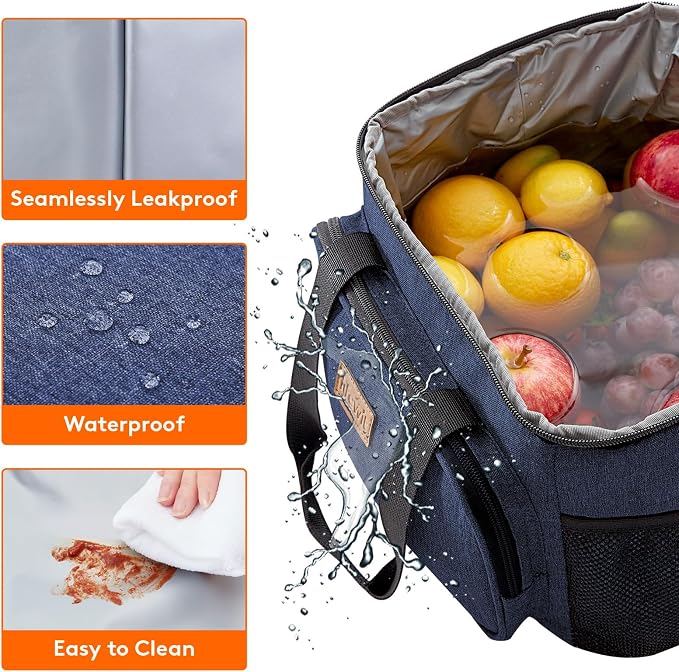 Lifewit Large Lunch Bag Insulated Lunch Box Soft Cooler Cooling Tote - Image 4
