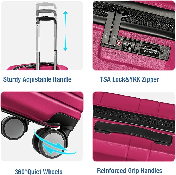 KYME Carry On Luggage 22x14x9 Airline Approved - Image 4